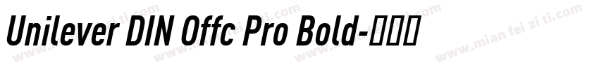 Unilever DIN Offc Pro Bold字体转换